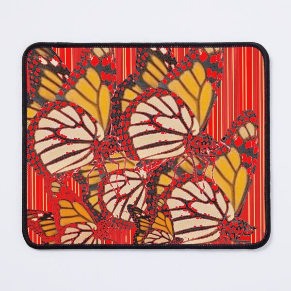 Item preview, MONARCH BUTTERFLIES RED PATTERN ABSTRACT ART designed and sold by sharlesart.