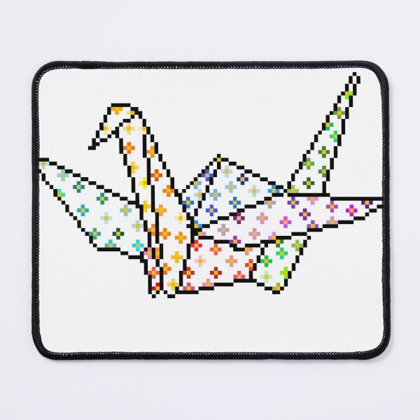 Item preview, Origami Crane Pixel Art designed and sold by frootsalad.