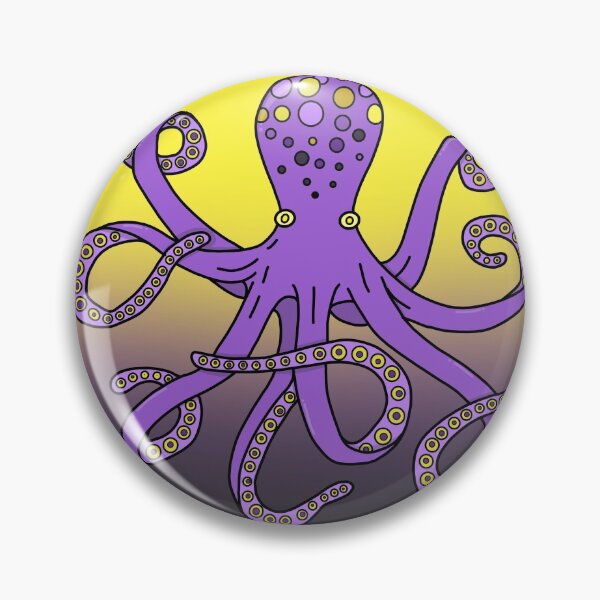 Item preview, Inconspicuous Nonbinary Octopus designed and sold by lolaboutelle.