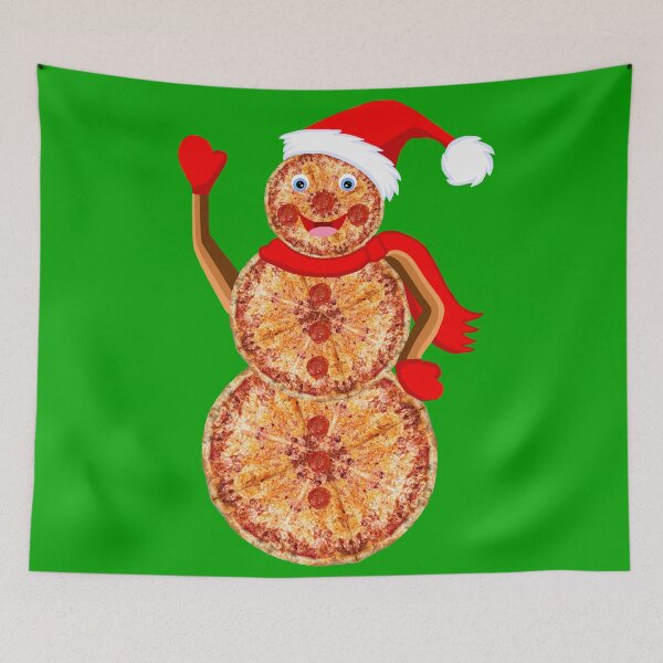 Item preview, Christmas Pizza Snowman designed and sold by Deborah Camp.
