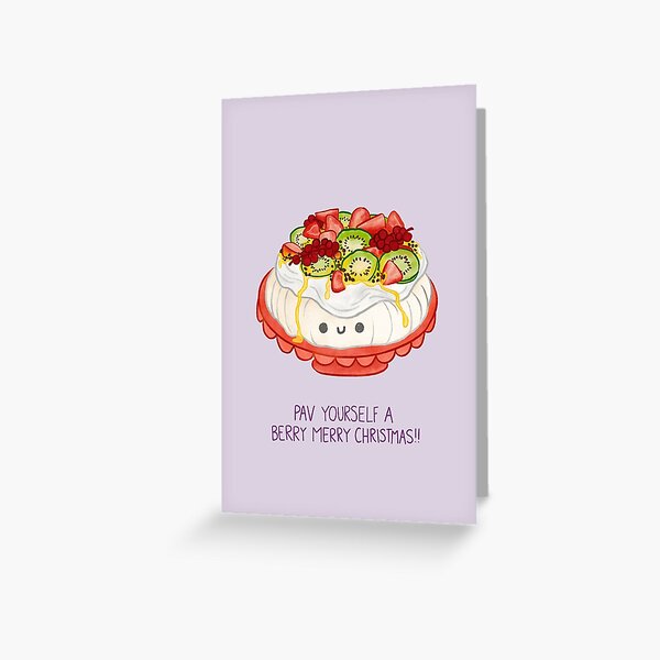 Pav Yourself a Berry Merry Christmas Greeting Card
