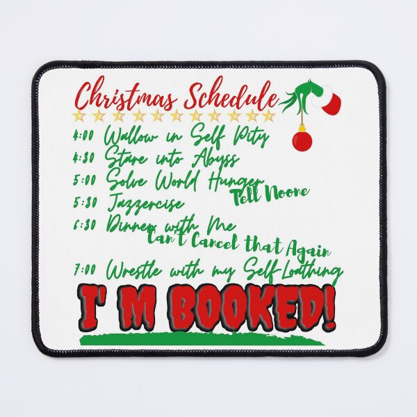Item preview, Christmas Schedule designed and sold by Vibing-Right.
