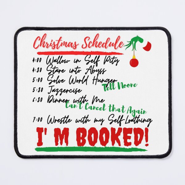 Item preview, Christmas Schedule designed and sold by Vibing-Right.