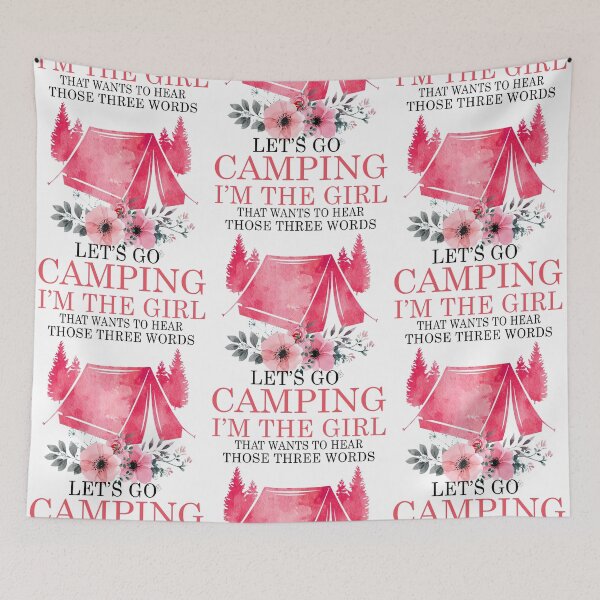 Item preview, I'M THE GIRL THAT WANTS HEAR - CAMPING designed and sold by Yasmeen79.
