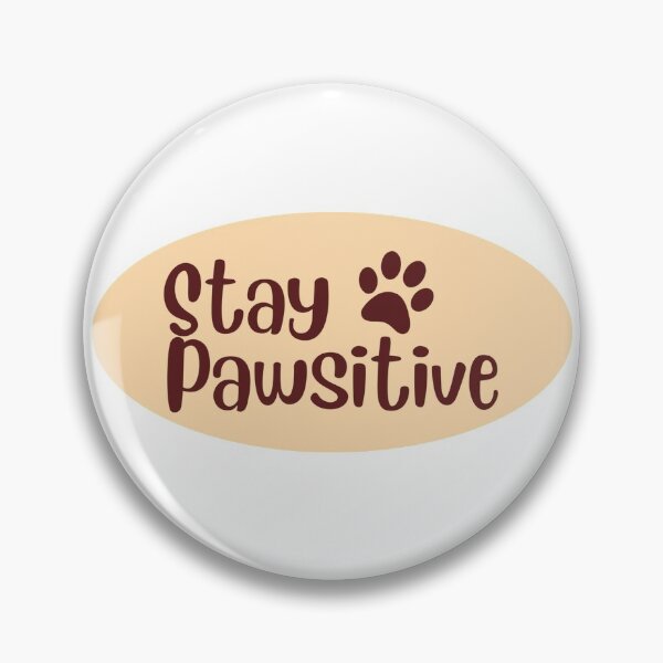 Item preview, Stay Pawsitive Paw Pun Sticker designed and sold by Minima-Vulpes.
