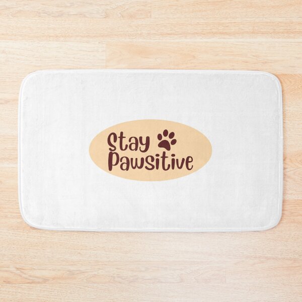 Item preview, Stay Pawsitive Paw Pun Sticker designed and sold by Minima-Vulpes.