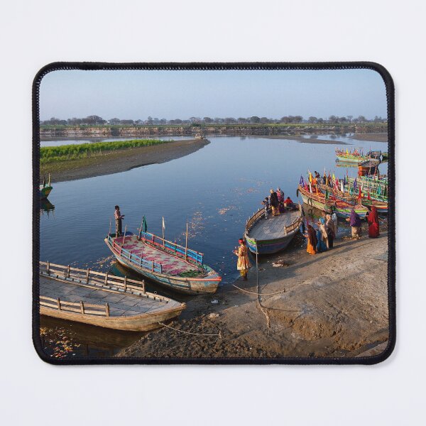 Item preview, Yamuna river Vrindavan India. designed and sold by DaveBassett.