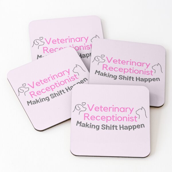 Item preview, Veterinary Receptionist Making Shift Happen Pink designed and sold by JDWCreations.