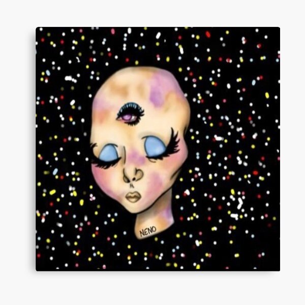 Space Girl! Canvas Print