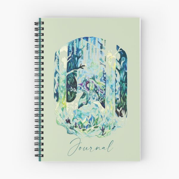 Item preview, Journal: Magical Forest Watercolor Nature Art of Trees and Woods designed and sold by Merchking1.