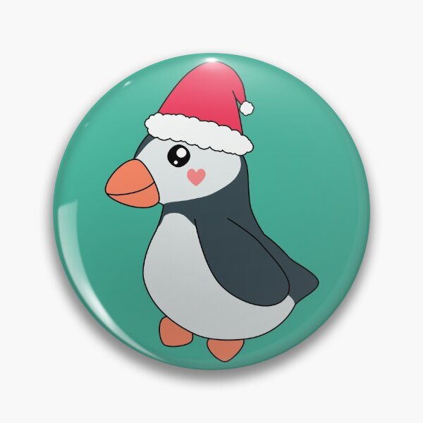 Item preview, Cute Kawaii Puffin Christmas Red Santa Hat designed and sold by cashewdays.