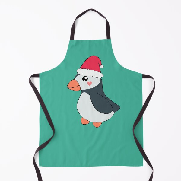 Item preview, Cute Kawaii Puffin Christmas Red Santa Hat designed and sold by cashewdays.
