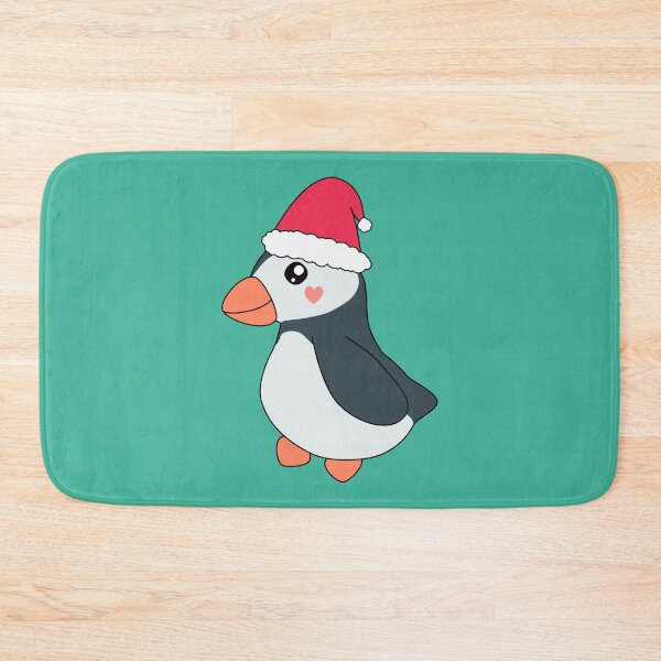 Item preview, Cute Kawaii Puffin Christmas Red Santa Hat designed and sold by cashewdays.