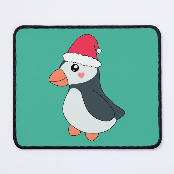 Item preview, Cute Kawaii Puffin Christmas Red Santa Hat designed and sold by cashewdays.