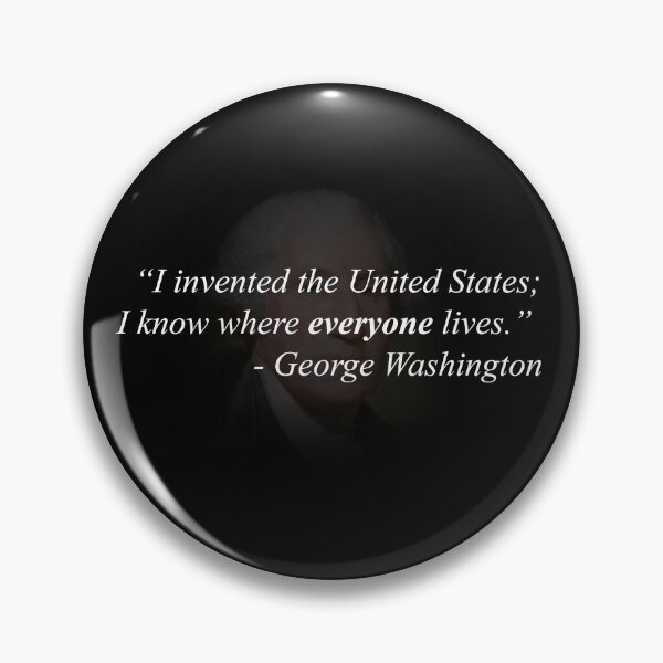Item preview, George Washington Bunker Hill Quote designed and sold by So Okay Here's the Thing.