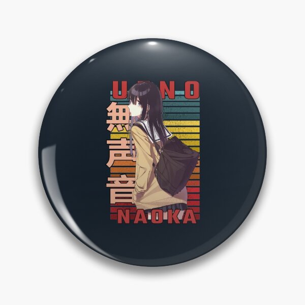 Item preview, Naoka Ueno A Silent Voice Koe no Katachi retro design    designed and sold by ChicJewelry.