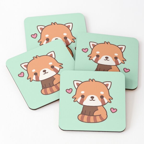 Item preview, Cute Love Red Panda designed and sold by rustydoodle.
