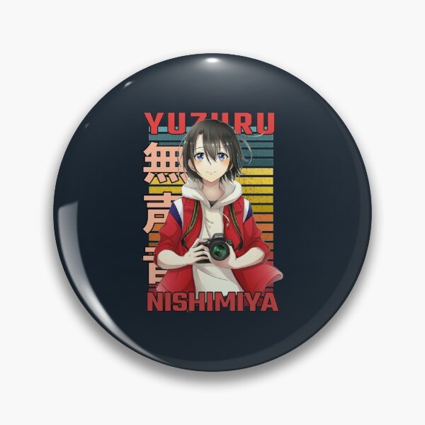Item preview, Yuzuru Nishimiya A Silent Voice Koe no Katachi retro design   designed and sold by ChicJewelry.