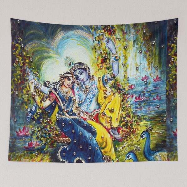 Aperçu de l'œuvre Histoire d'amour divin - Jhulan Leela créée et vendue par Harsh  Malik.