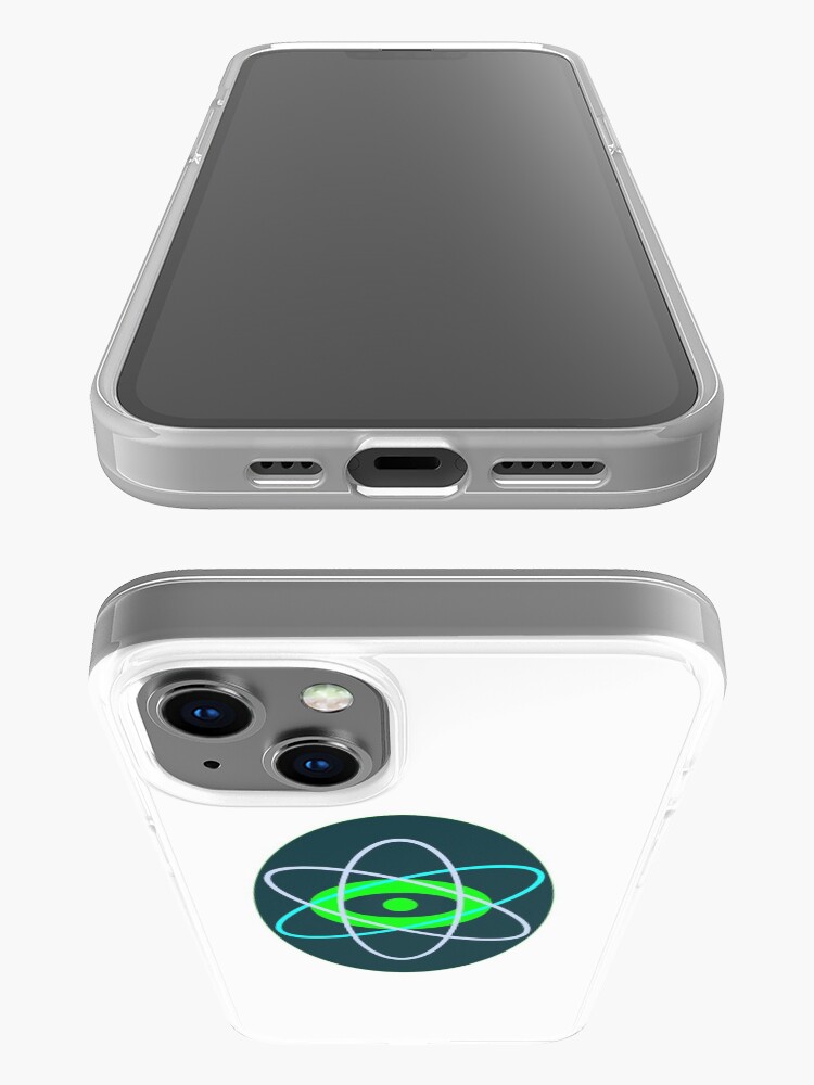 Alternate view of Original Edzion Logo in blue and green iPhone Case