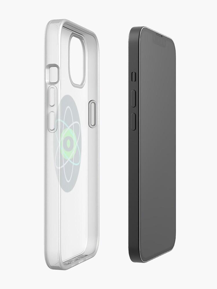 Alternate view of Original Edzion Logo in blue and green iPhone Case