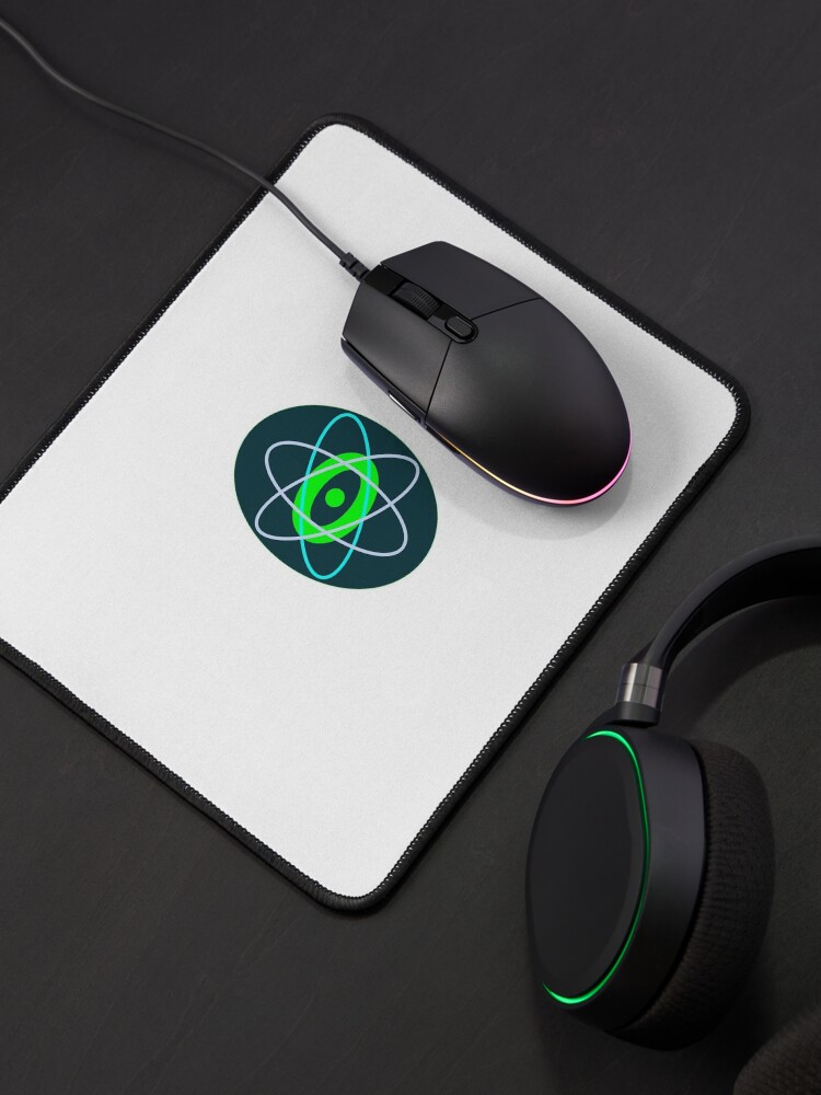 Alternate view of Original Edzion Logo in blue and green Mouse Pad