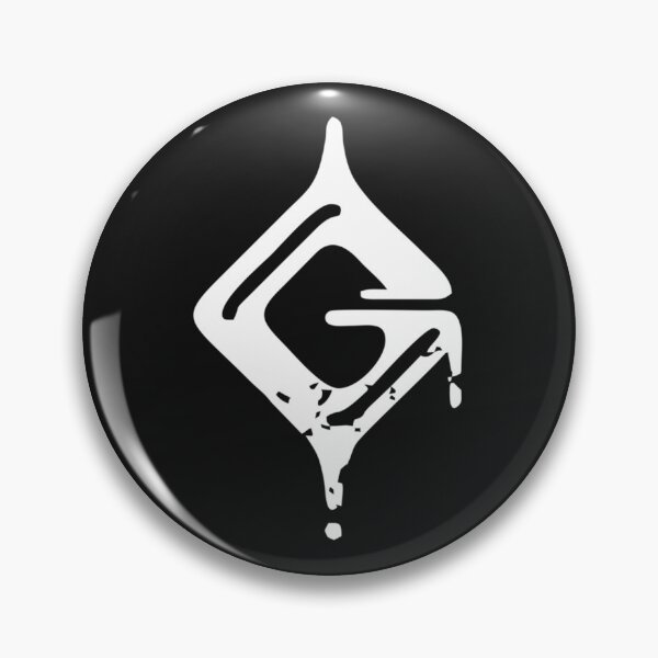 Aperçu de l'œuvre Guilty Gear Strive G logo blanc créée et vendue par NerdFuel.