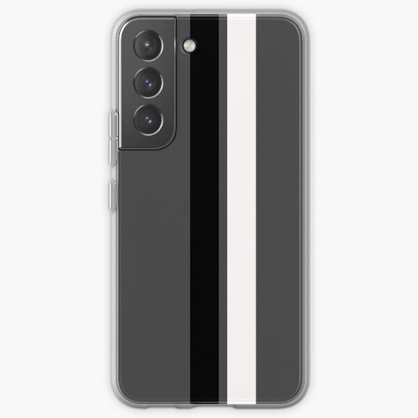 New Zealand Racing Stripes No. 4 / Black White Racing Stripes Samsung Galaxy Soft Case