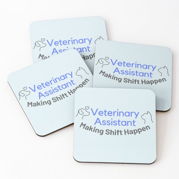 Item preview, Veterinary Assistant Making Shift Happen Blue designed and sold by JDWCreations.