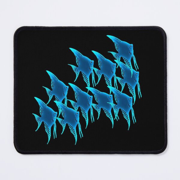 Item preview, Blue Angelfish Scalare clear blue sky designed and sold by Nosnah.