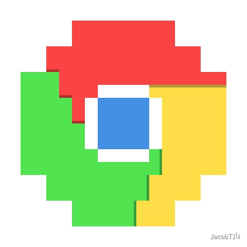 "Pixel Chrome Icon" Posters by Jacob Thomas Redbubble