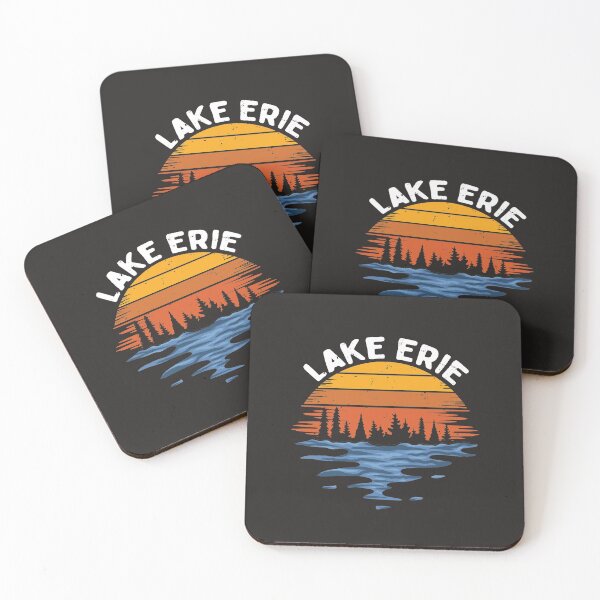 Item preview, Vintage Lake Erie Ohio Sunset Art designed and sold by MrEddie10.