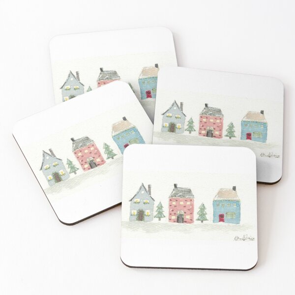 Item preview, Little Winter Houses designed and sold by Adt-art.