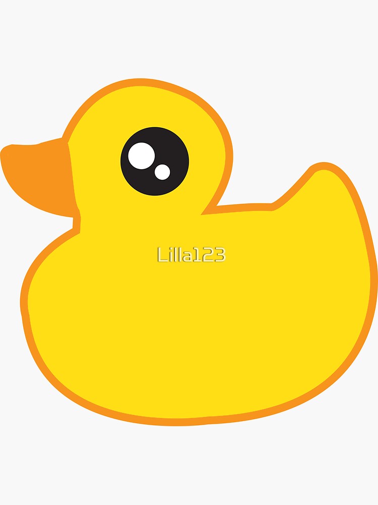 "Cute Rubber Duck" Sticker by Lilla123 Redbubble