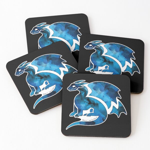 Item preview, Blue Crystal Dragon Logo designed and sold by Kimberly Holbrook Arts.