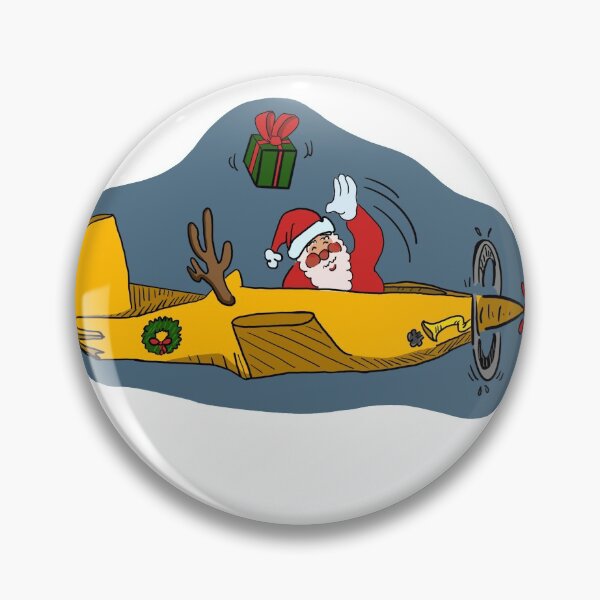 Item preview, Santa in an Airplane designed and sold by Caarvroomvroom.