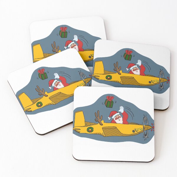 Item preview, Santa in an Airplane designed and sold by Caarvroomvroom.