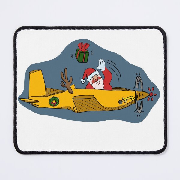 Item preview, Santa in an Airplane designed and sold by Caarvroomvroom.