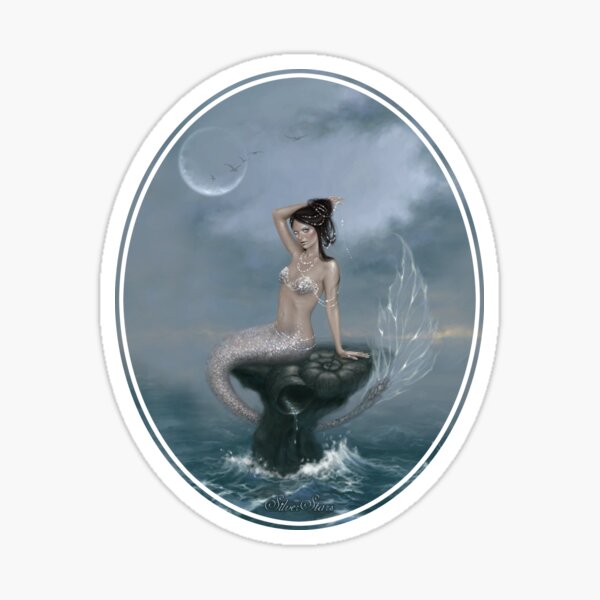 Moon Tide Mermaid Sticker