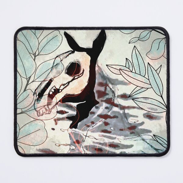 Item preview, Mythical Kelpie Brookhorse and pond leaves designed and sold by sandpaperdaisy.
