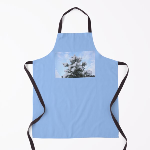 Item preview, Blue Sky Clouds Colorado Blue Spruce Tree Top Covered with Snow Scene designed and sold by JariHawk.