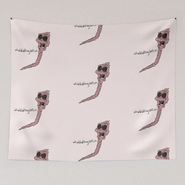 Item preview, old worm inquiring about choccy designed and sold by spikysquid.