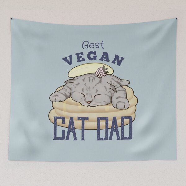 Item preview, Best Vegan Cat Dad Ever- Love Vegan And Cats designed and sold by ViewerEqualsPhoton.
