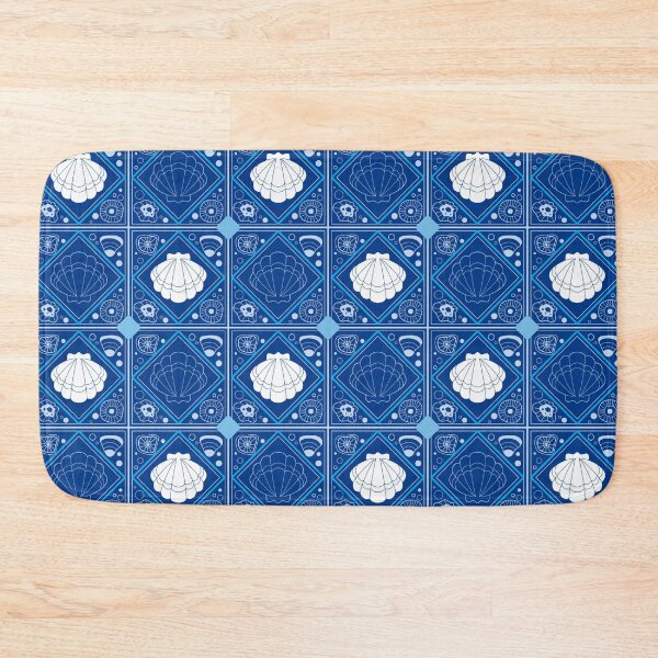 Item preview, Navy Shell Mosaic designed and sold by Carolina Diaz.