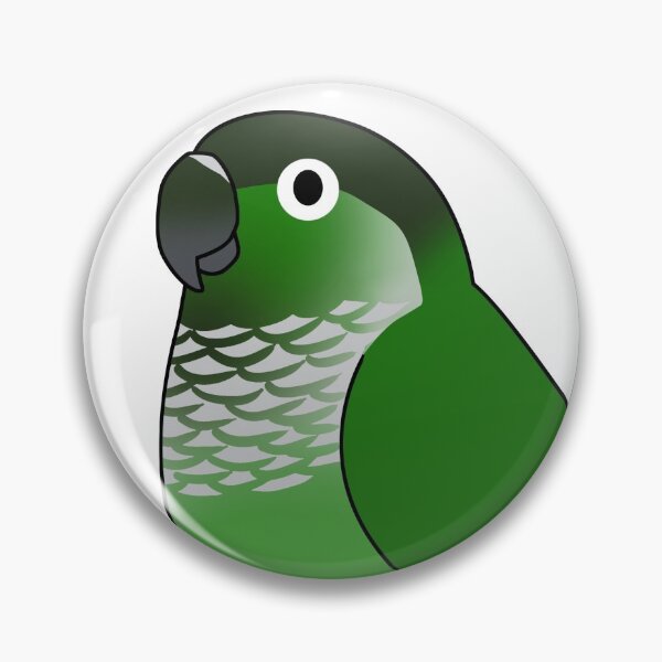 Item preview, Normal green-cheeked conure parrot cartoon drawing designed and sold by lifewithbirds.