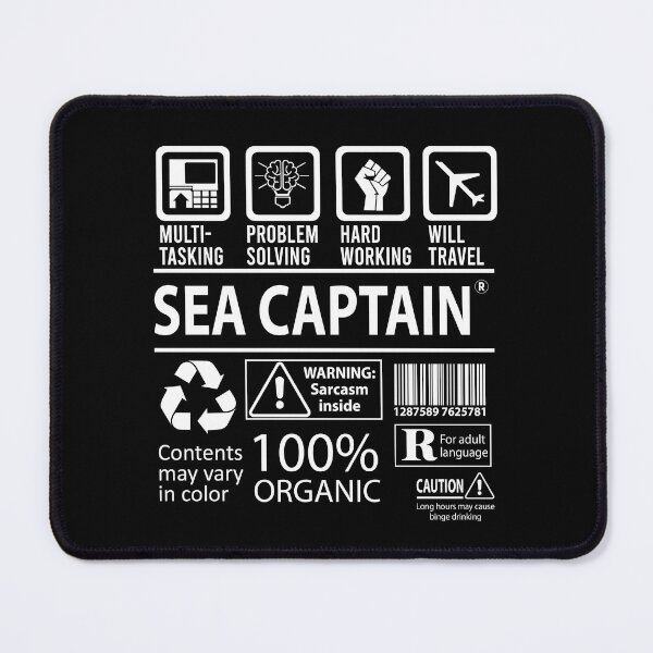Item preview, Sea Captain T Shirt - MultiTasking Certified Job Gift Item Tee designed and sold by andahanson.
