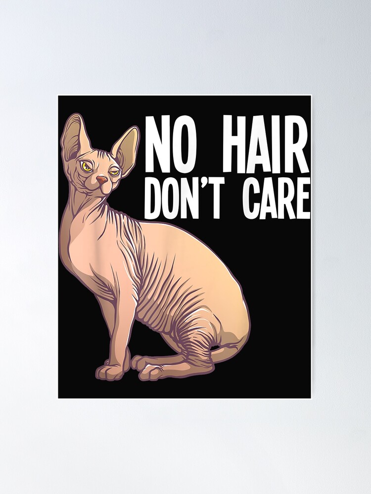 Funny Sphynx Cat Art For Men Women Hairless Cat Lover Pet Poster By Elis Redbubble