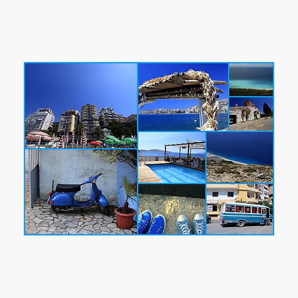 Item preview, Collage/Postcard from Albania 4 - Travel Photography designed and sold by JuliaRokicka.