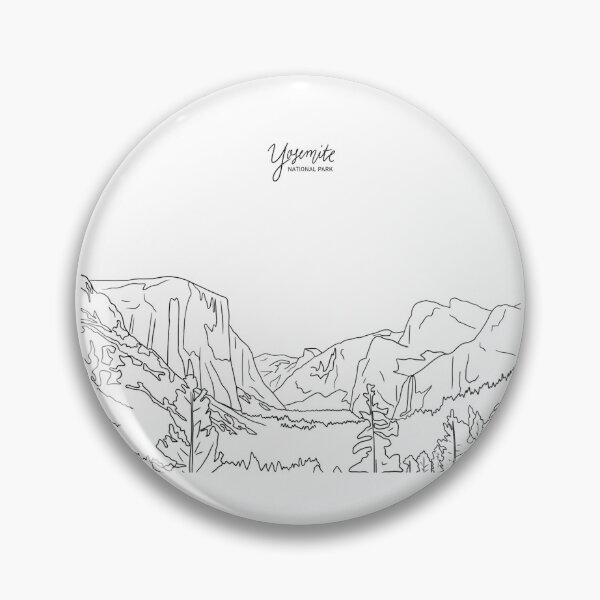 Item preview, Yosemite National Park Line Drawing designed and sold by BriBiss22.