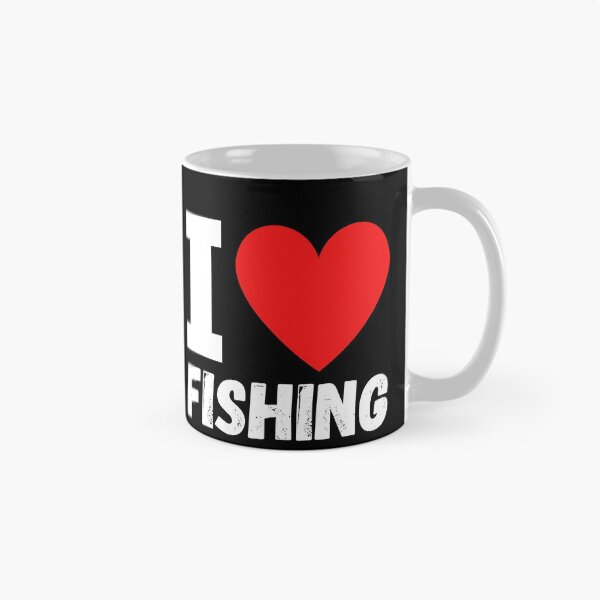 Item preview, I Love Fishing Heart Design For Fishing Lovers designed and sold by RGRamsey.